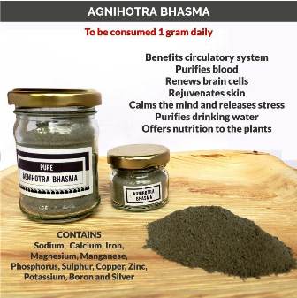 Organic Agnihotra Bhasma